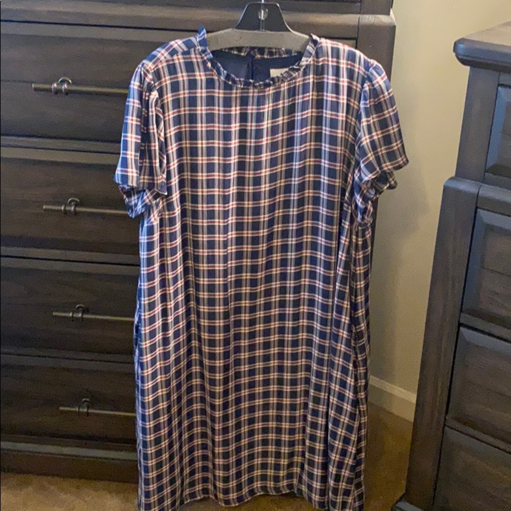 Loft plaid dress